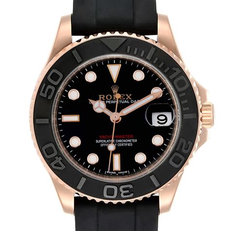 gold rolex rubber strap